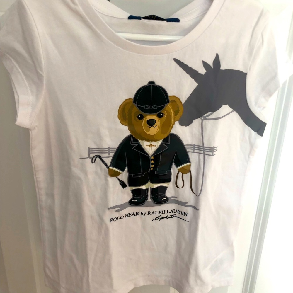 NWT Girl’s Polo White Tee, 6X